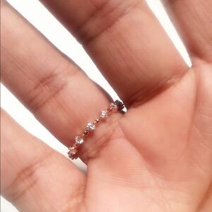 Rose Gold Plated  925 Sterling Silver Ring